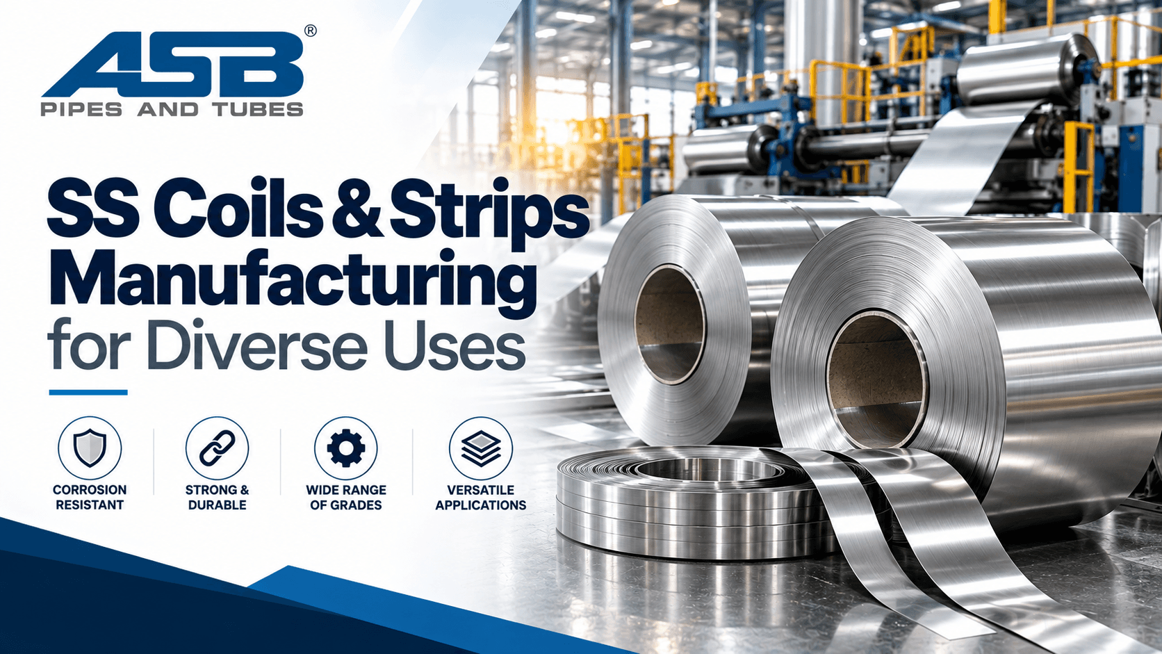 SS Coils & Strips Manufacturing for Diverse Uses
